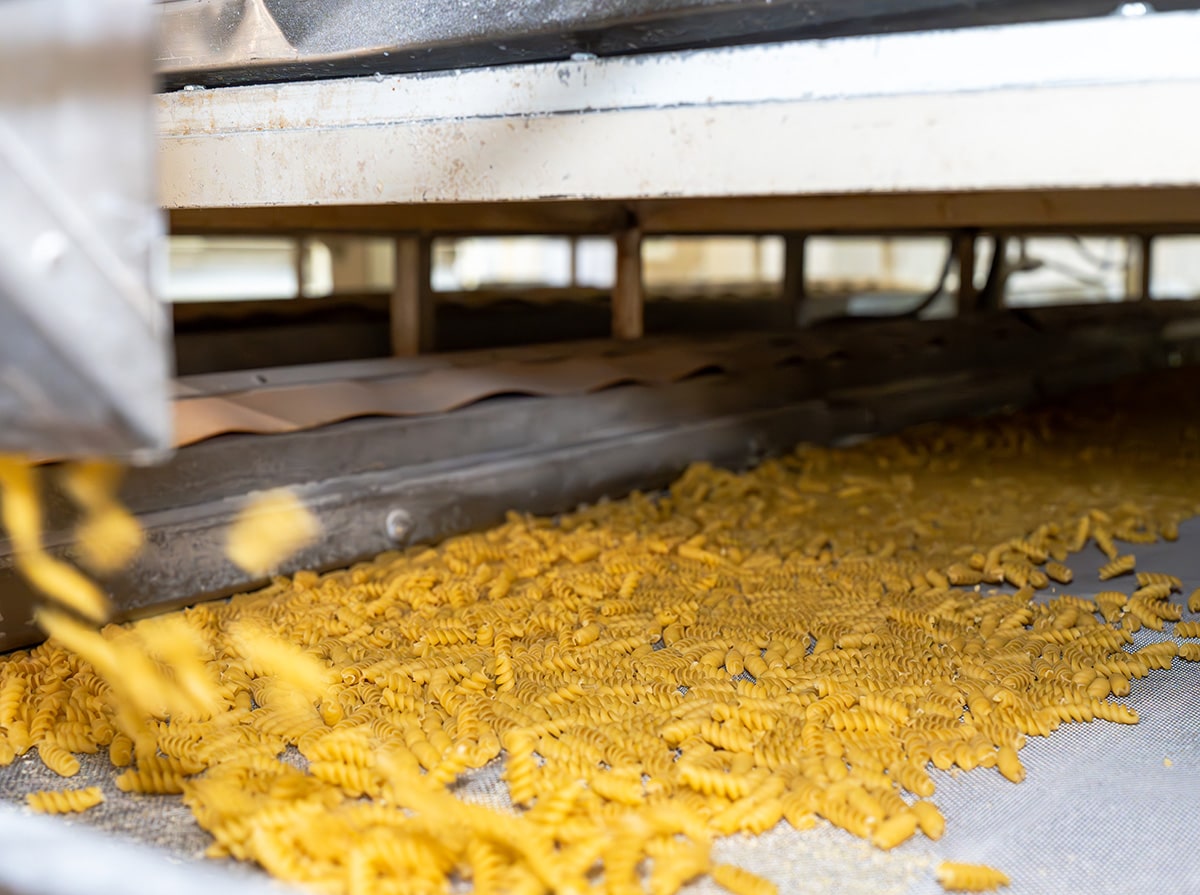 pasta being made